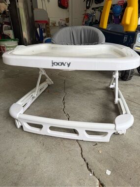 Joovy Gray and White Baby Walker - Compact Foldable Design